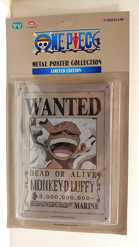 Luffy one piece metal - -, poster