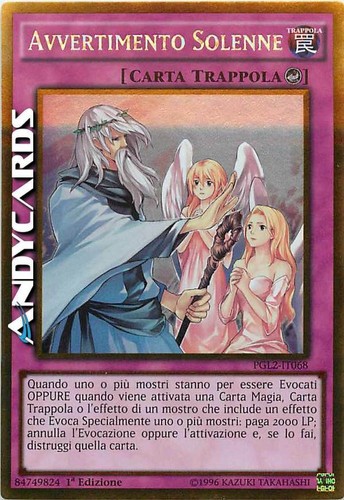 Avvertimento solenne - avvertimento, •