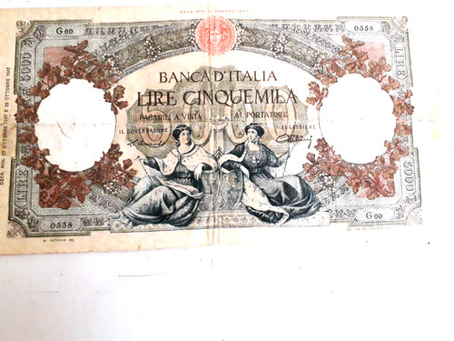 Cartamoneta 5000 lire regina - lire,