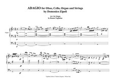 ZIPOLI - Adagio for Oboe and Archi. - Arr. for ORGAN - PDF WILL BE SENT BY EMAIL