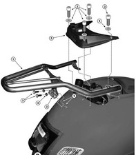 Chrome rear trunk attachment