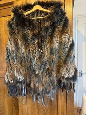 Splendido poncho in vera