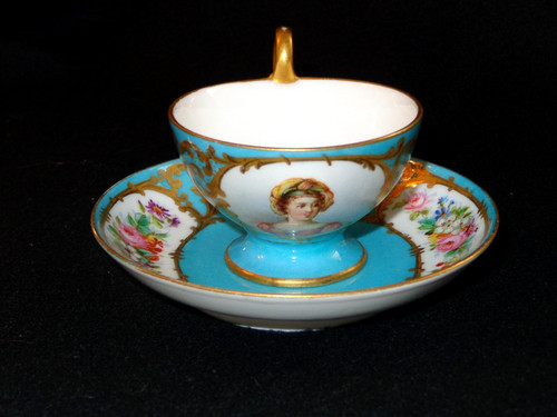 Antica tazza piattino - tazza, e