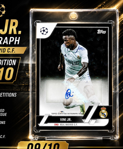 Vini auto 10 topps uefa - jr.,