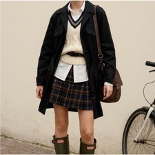 ZARA trench nero con cintura