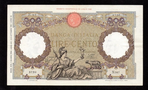 Cento 100 lire aquila romana - lire,