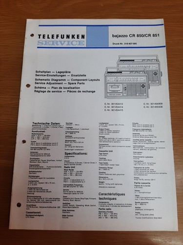 Telefunken service manual - telefunken,