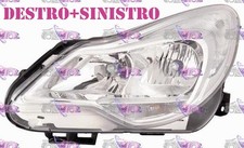 COPPIA FARI FANALE PROIETTORE DX+SX CROMATO PER OPEL CORSA D 11>14 2011-2014