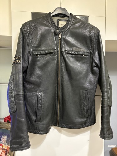 Giacca pelle uomo pepe jeans - pelle,