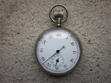 CRONOMETRO MECCANICO CARICA MANUALE DA TASCA VINTAGE OROLOGIO X SOLO TEMPO STOP