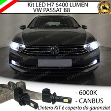 KIT H7 LED CANBUS ANABBAGLIANTI VW PASSAT B8 3G XENON 6000K 6400 LUMEN