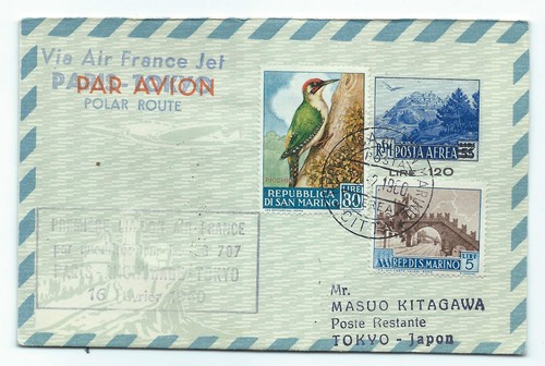 Postal history 1960 san - history,