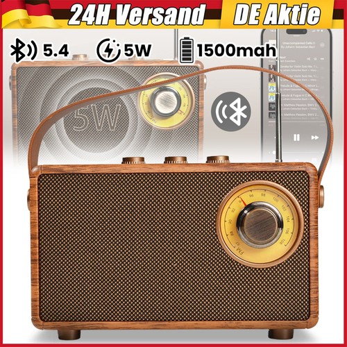 Stilvolles braun retro radio - retro,