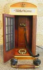 Telefono di casa tipo cabina telefonica Inglese con luce usato funzionante