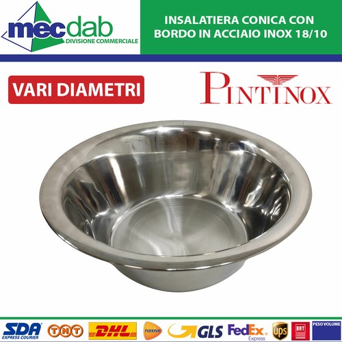 Insalatiera conica con bordo - insalatiera,