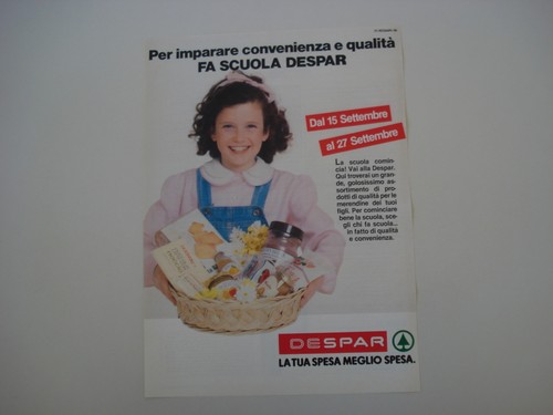 Advertising pubblicità 1986 - advertising,