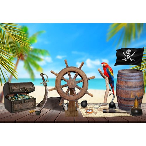 Aoihrraan 3x2m nave pirata - 3x2m,