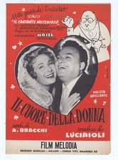 Spartito LUCIANO TAJOLI Il cuore della donna - Dal film IL CANTANTE MISTERIOSO
