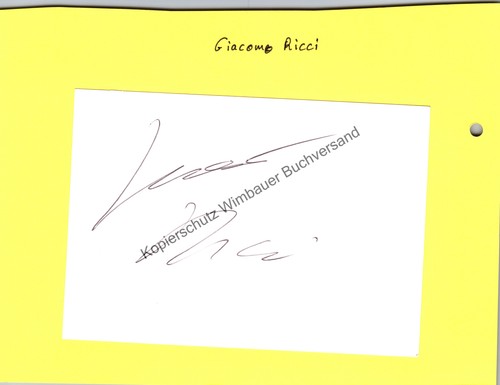 Autografo originale giacomo - autografo,