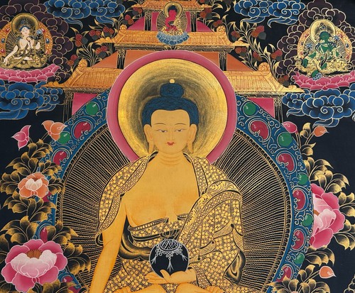 Tibet thangka dipinto - tibet.,