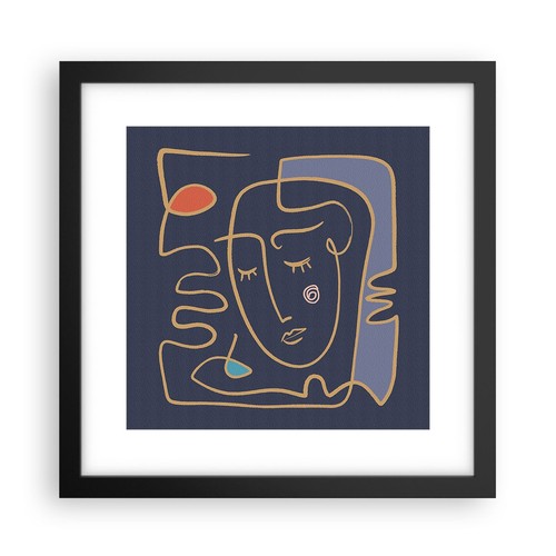 Poster 30x30cm ritratto viso - poster,