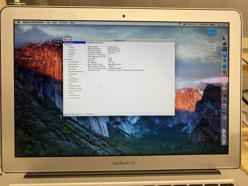 Macbook air 2gb 250gb el - ,