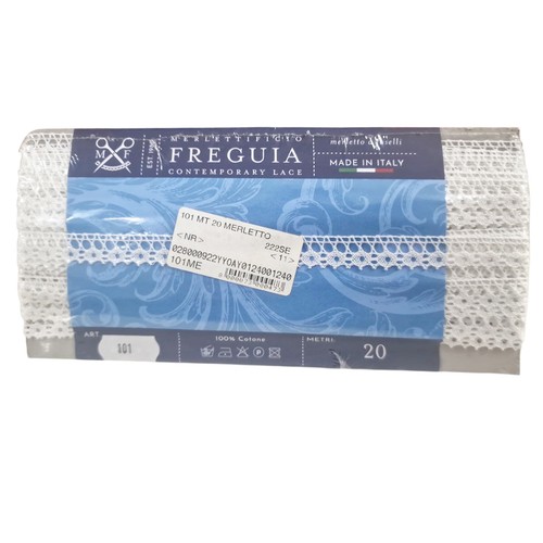 Merletto cotone 20m - , bianco
