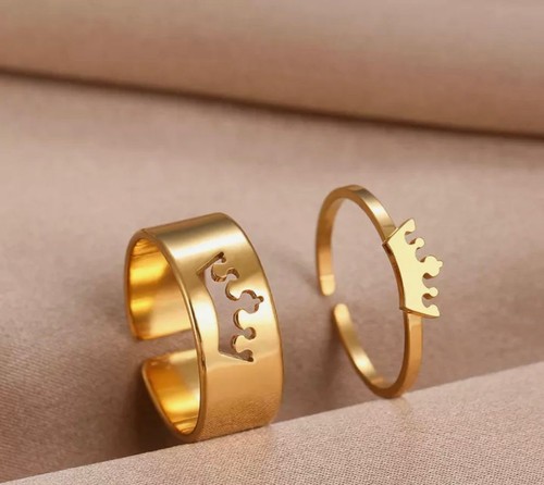 Anello donna doppio acciaio - donna, in