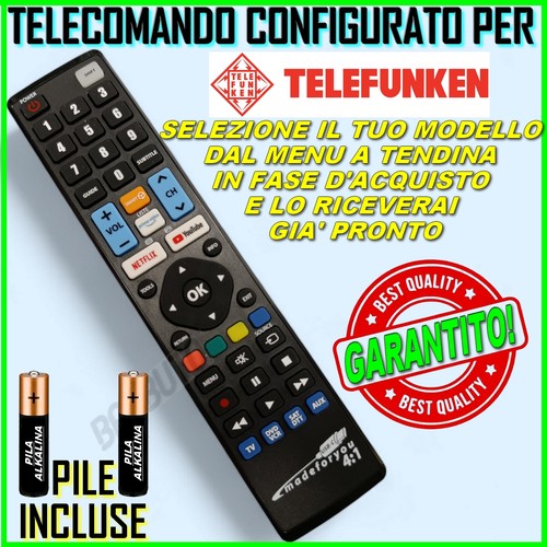 Telecomando configurato per - configurato,