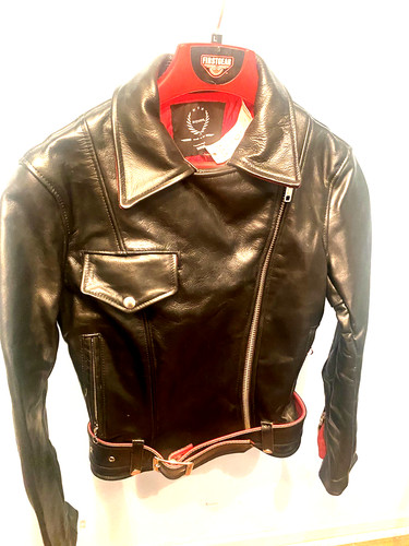 Giacca moto pelle donna
