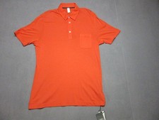 Zanone Polo Shirt Mens XL Orange Classic Golf Performance Short Sleeve Pullover