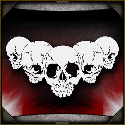 Skull background modello - skull,