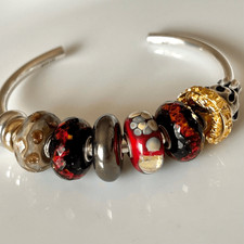 TROLLBEADS Volcanic Fire Facet
