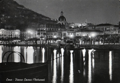 Como piazza cavour - piazza, cartolina