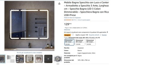 Mobile bagno specchio con - mobile,