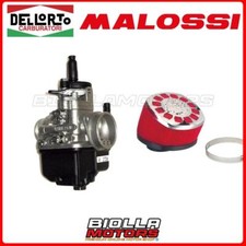 02724+0411461 KIT CARBURATORE DELLORTO PHBL 24 BS 2T + FILTRO MALOSSI ARIA MANUA
