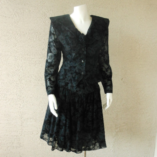 Gonna giacca vintage - , velluto