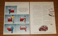 Rara Pubblicità OPEL CORSA SWING - Cinque porte aperte 1987