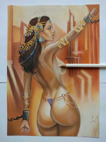 Pinup originale fumetto dejah - pinup,