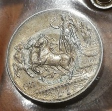 1 LIRA 1917 - QUADRIGA BRIOSA