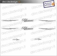 ADESIVI SCRITTE IMBARCAZIONE BARCA BLUMAX 19 OPEN  DECALS NERE