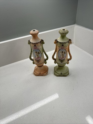 Coppia basi lampada porcellana