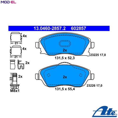 Set pastiglie freno - set,
