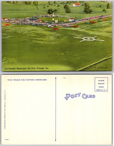 Cartolina pulaski municipal - pulaski,