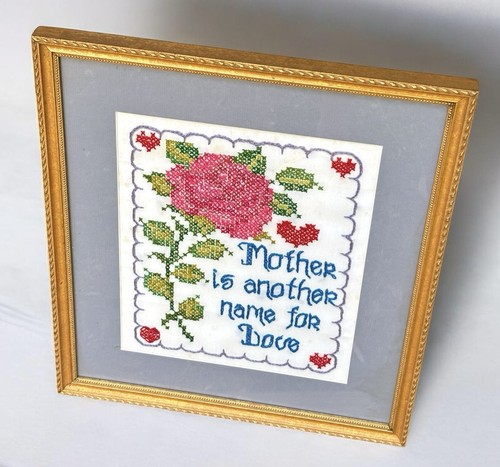 Rose punto croce vintage punto