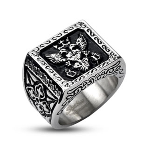 Sigillo anello acciaio - sigillo,
