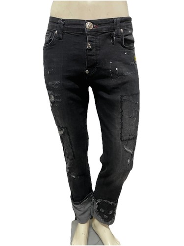 Jeans uomo philipp plein nero - philipp,
