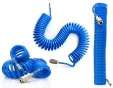 Tubo Aria Compressa Spirale 20 Metri Flessibile Per Compressore Raccordo Ricambi