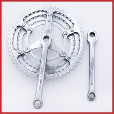 NOS SOLIDA ACCIAIO TRIPLA GUARNITURA VINTAGE STRADA VECCHIA COTTERED 170 52 47 40