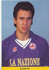 FOOTBALL carte joueur CELESTE PIN équipe FIORENTINA 12/17 cm